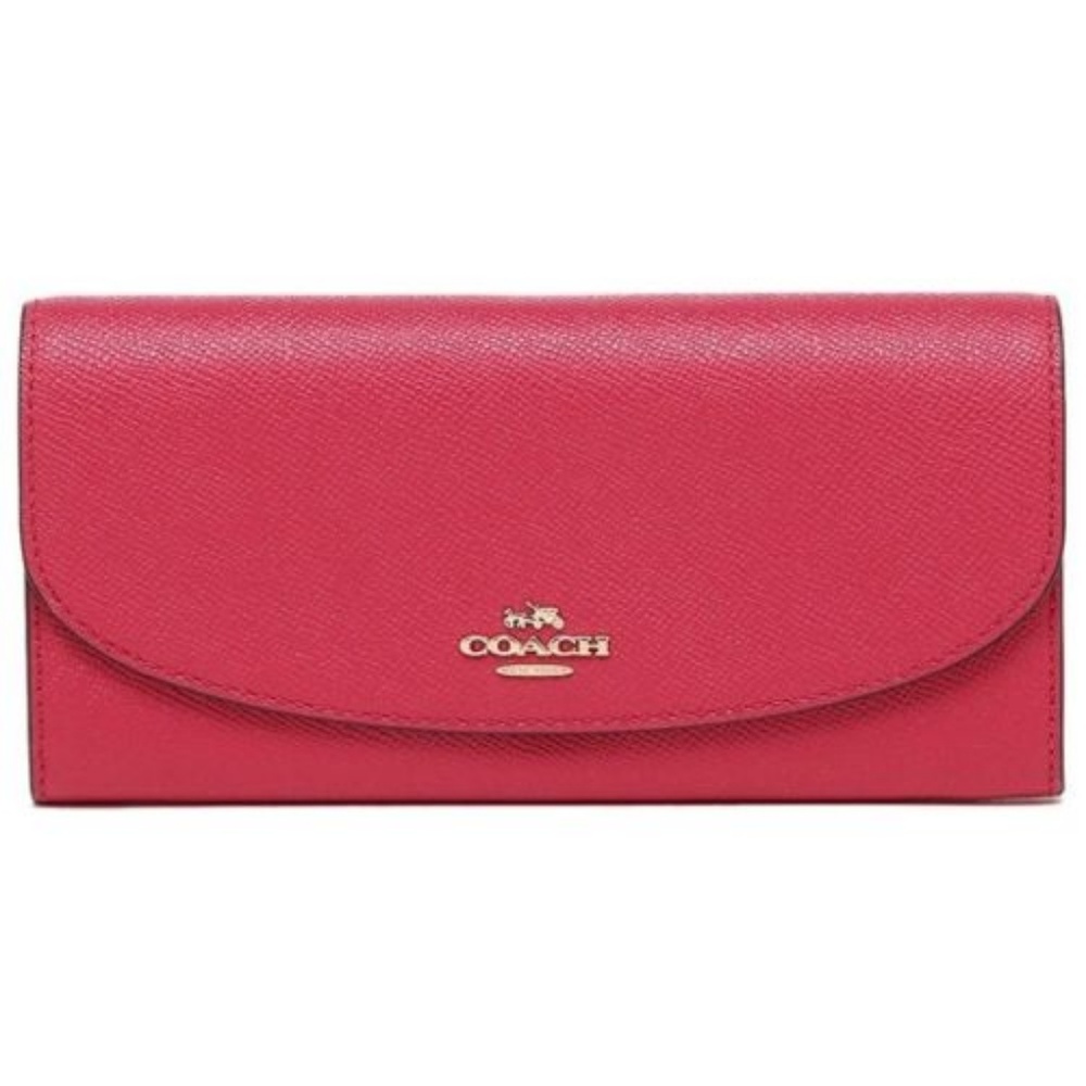 Coach F54009 Women’s Slim Envelope Magenta Wallet - Picture 7 of 8